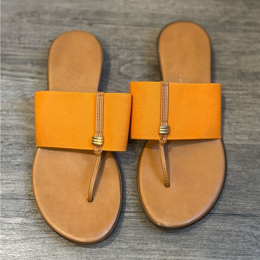 Stylish Orange Slide Sandals